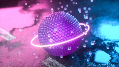 Ball glow neon 4k wallpaper