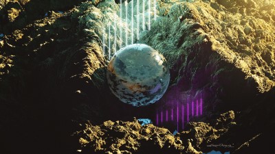 Ball sphere rocks 4k wallpaper