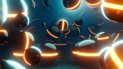 Balls round glow 4k wallpaper
