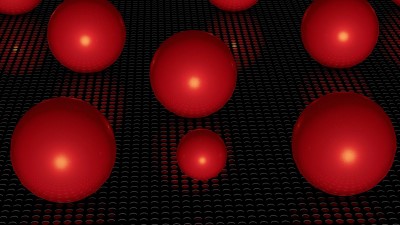 Balls surface grid 4k wallpaper