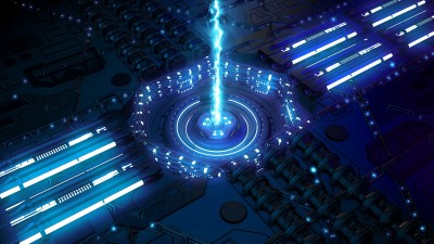 Beam laser glow 4k wallpaper