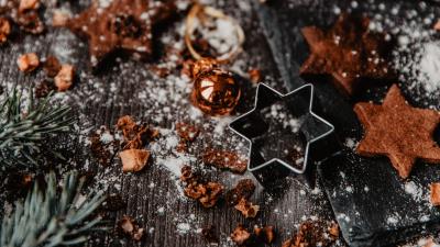 Cookies stars decoration 4k wallpaper