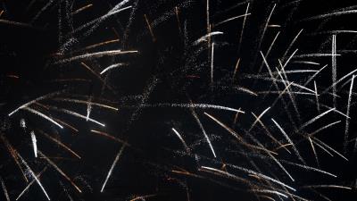 Fireworks salute sparks imag 4k wallpaper