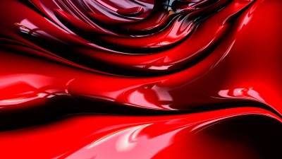 Fractal structure surface shape red 4k wallpaper