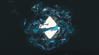 Rhombus glow spray 4k wallpaper