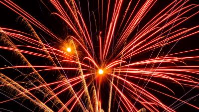 Salute fireworks holiday photo 4k wallpaper