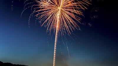 Salute fireworks holiday 4k wallpaper