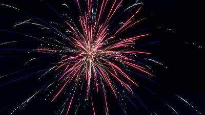 Salute fireworks sparks picture 4k wallpaper