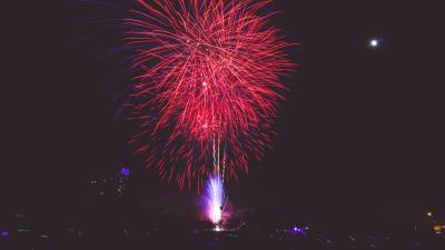 Salute holiday bright 4k wallpaper