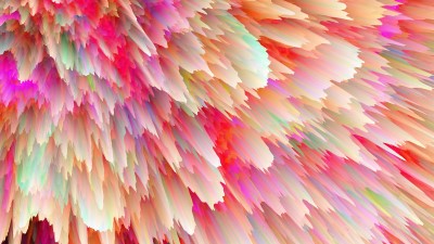 Space explosion bright flows down 4k wallpaper