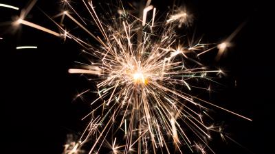 Sparklers sparks fire 4k wallpaper