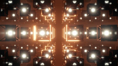 Squares glow backlight 4k wallpaper