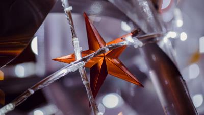 Star garland decoration 4k wallpaper