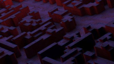 Structure 3d geometric 4k wallpaper