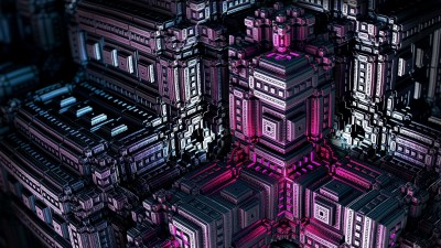 Structure 3d model 4k wallpaper