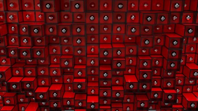 Structure cubes red 4k wallpaper