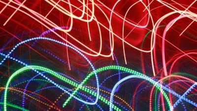 Lines lights colorful 4k wallpaper