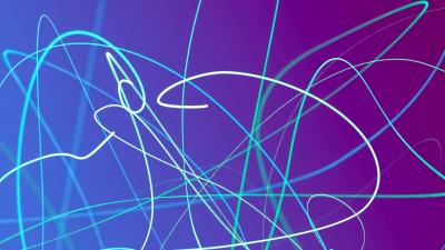 Lines neon glow image 4k wallpaper