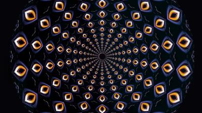 Mandala fractal pattern 4k wallpaper