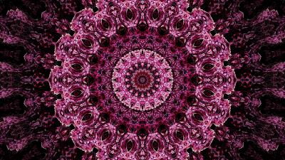 Mandala pattern kaleidoscope 4k wallpaper