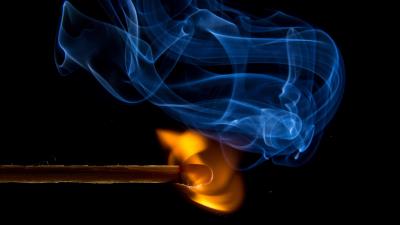 Match fire abstract dark image 4k wallpaper