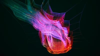 Multicolored grid abstraction image 4k wallpaper