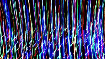 Neon wavy multicolor 4k wallpaper