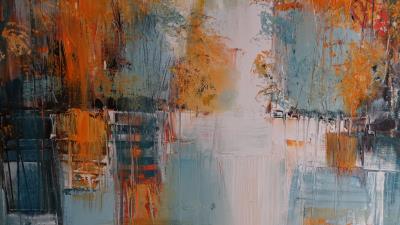 Paint brushstrokes texture 4k wallpaper