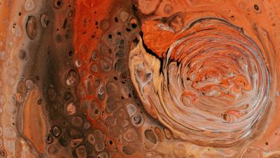 Paint spots bubbles 4k wallpaper