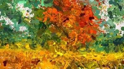 Paint stains bright 4k wallpaper