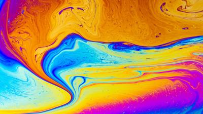 Paint stains multicolored 4k wallpaper