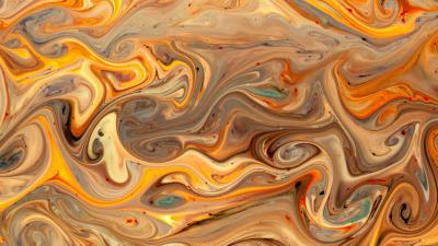 Paint stains yellow 4k wallpaper