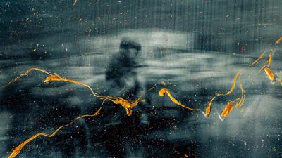 Silhouette glass paint image 4k wallpaper