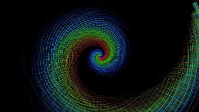 Spiral colorful funnel 4k wallpaper