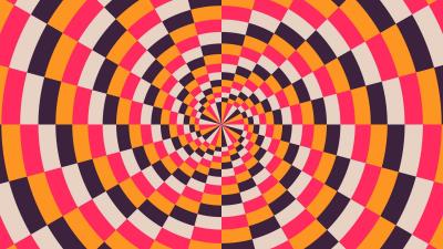Spiral multicolored optical illusion 4k wallpaper