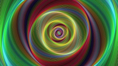 Spiral rotation fractal lines 4k wallpaper