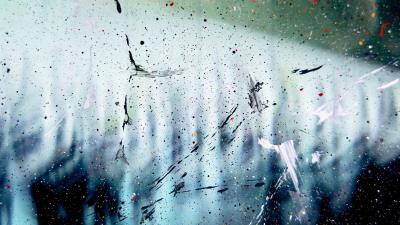 Spray abstraction glass 4k wallpaper