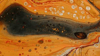 Stains bubbles paint 4k wallpaper