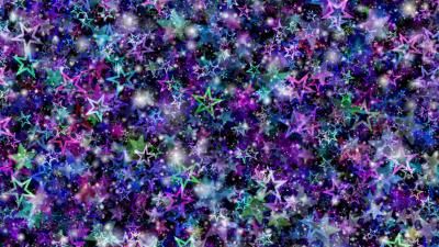 Stars colorful glare 4k wallpaper
