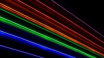 Stripes rainbow neon 4k wallpaper