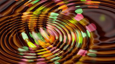 Surface circles colorful image 4k wallpaper