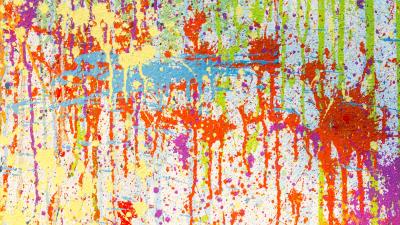 Texture paint stains multicolored image 4k wallpaper