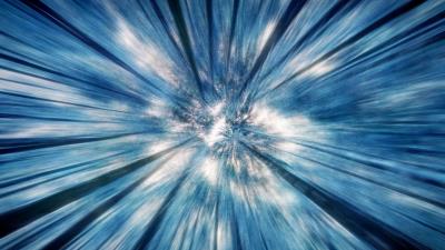 Trees rotation abstraction light 4k wallpaper