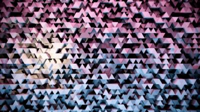 Triangles volume 3d 4k wallpaper