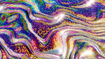 Volume circles multicolored 4k wallpaper