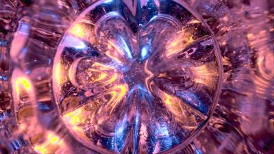 Water glass distortion 4k wallpaper