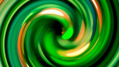 Abstract spiral spin green 4k wallpaper