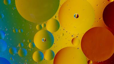 Abstraction circles bubbles 4k wallpaper