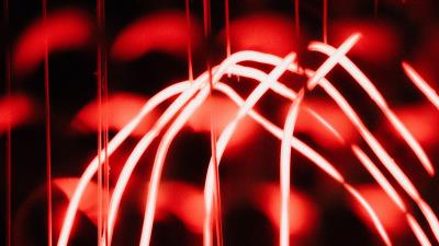 Abstraction glow red 4k wallpaper