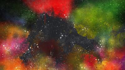 Abstraction watercolor spots colorful 4k wallpaper